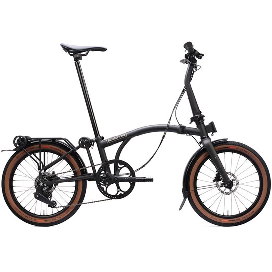 Brompton G-Line Folding Bike with Roller Frame - 8 Speed and Rechargable Lights