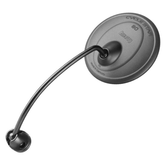 Busch+Müller Cycle Star 80mm Long Curved Stem Bicycle Mirror