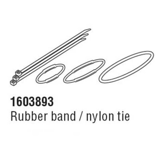 Cateye Strada Slim Computer Rubber Band And Zip Tie Fittings Kit