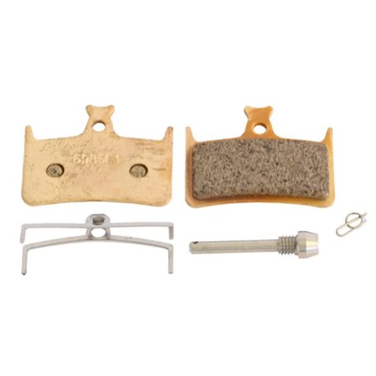 Hope Mono M4/2013 E4/RX4+SH Brake Pads, Sintered compound, Gold, Pair