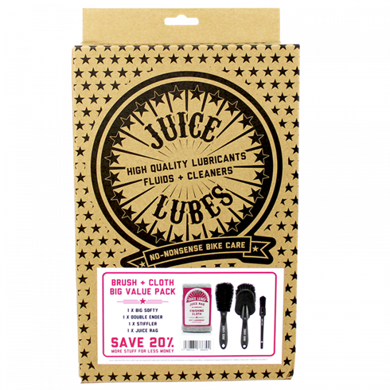 Juice Lubes 3 x Brush & Cloth Pack