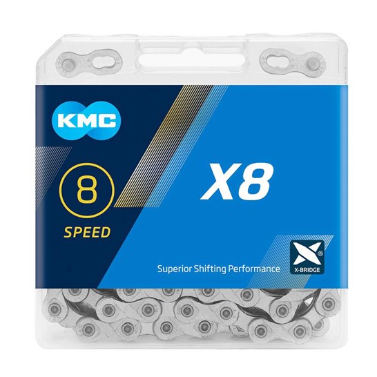 KMC X8 Silver Chain 114L