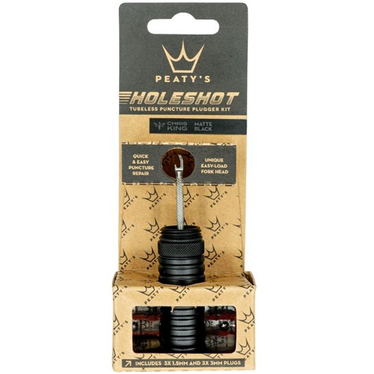 Peaty's Holeshot Tubeless Puncture Plugger Kit Black
