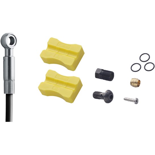 Shimano SM-BH90 XT disc brake hose, long straight banjo, rear, 1700 mm, black